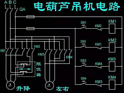 環(huán)鏈電動葫蘆電機接線圖